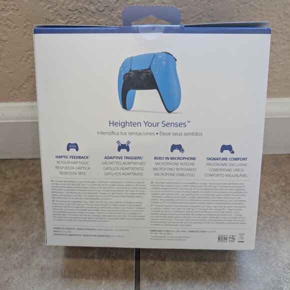 Sony PlayStation 5 PS5 DualSense Wireless Controller Haptic Feedback Starlight B - Picture 2 of 8
